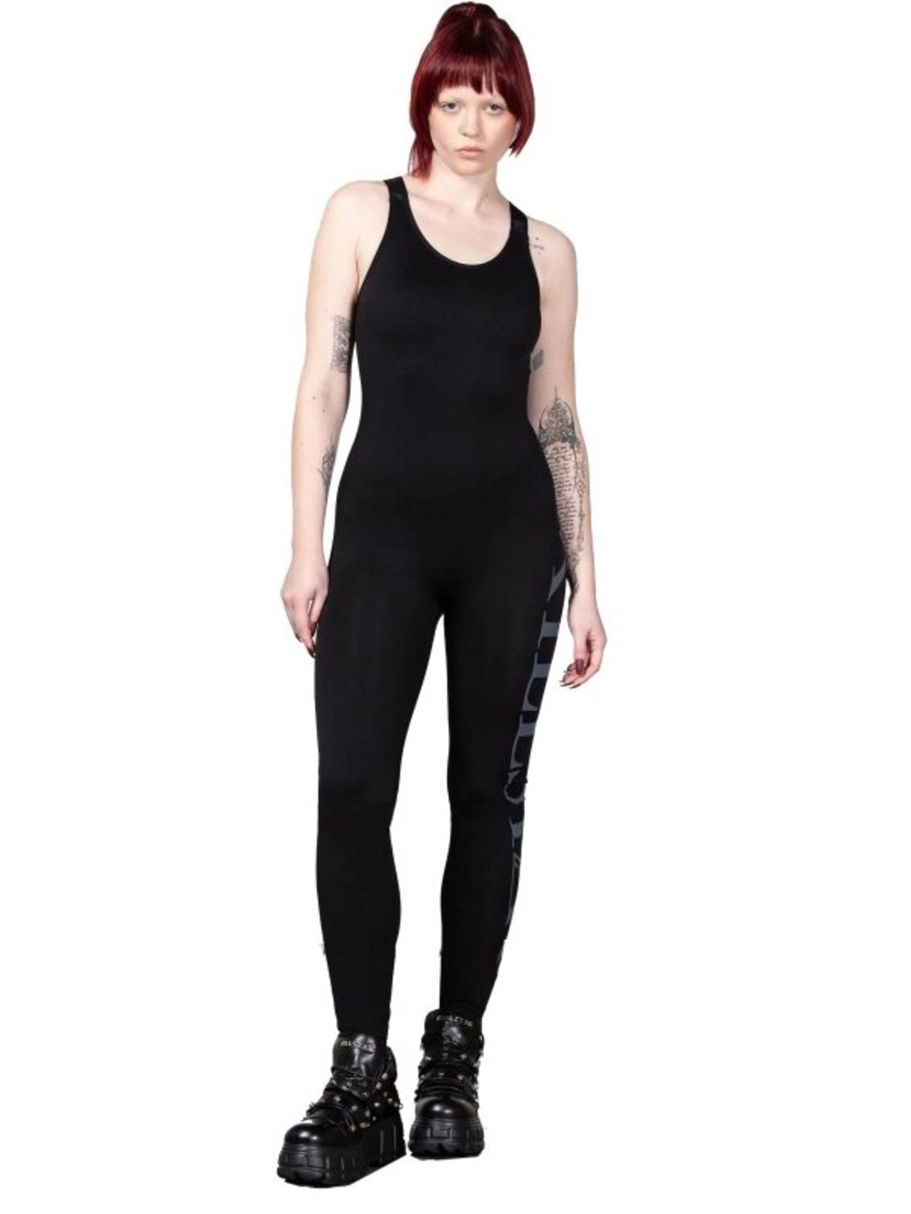 Killstar Black Jumpsuit with Side Logo XS/S - Picture 2 of 5